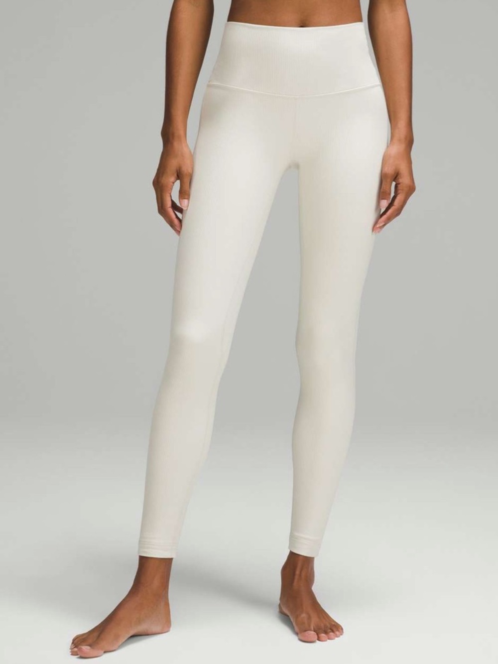 Lululemon Align Ribbed High-Rise Leggings 28” — shine Bone